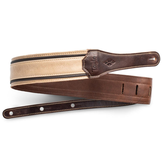 Taylor Reflections 2.5" Leather Guitar Strap - Spruce/Ebony