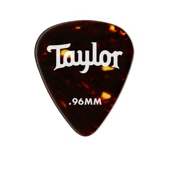 Taylor Celluloid 351 Guitar Picks - Tortoise Shell 0.96mm (12 Pack)