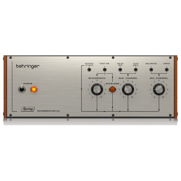 behringer REVERBERATION 646 ベーリンガー　DUB Behringer Spring Reverberation Unit Type 646 - Andertons Music Co.
