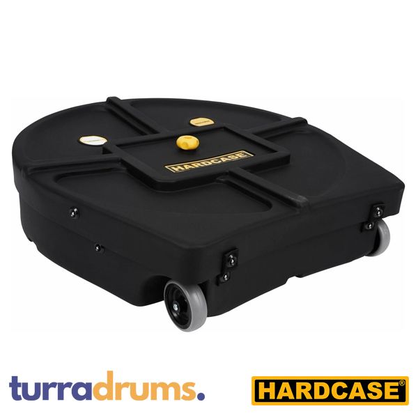 Hardcase 22" Cymbal Case With Wheels - Black (HN9CYM22) folded