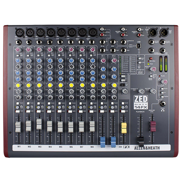 【Heath】 Allen & Heath ZED60-14FX - Compact Analog Mixer | Turramurra Music