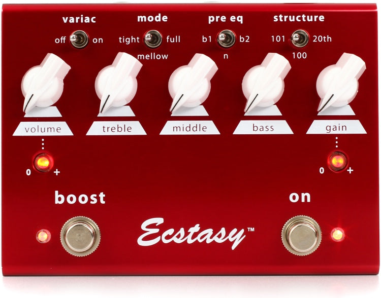 ギター Bogner Ecstasy Red Bogner Ecstasy Red Overdrive | Analog Distortion Effects Pedal