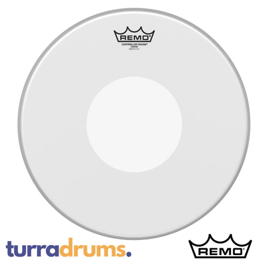 Remo Controlled Sound Coated White Dot