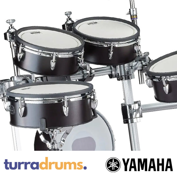 Yamaha DTX10K Electronic Drum Kit with Silicone (TCS) Heads - Black Forest toms