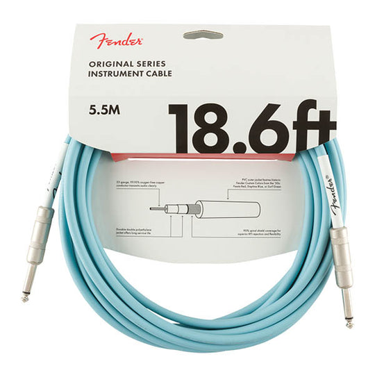 Fender Original Series Instrument Cable 18.6' - Daphne Blue