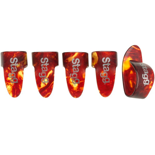 Stagg Finger Pick Set - Tortoise Shell Medium