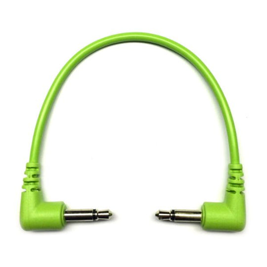 Tendrils Right Angled Eurorack Cables 10cm (Lime) 6pk