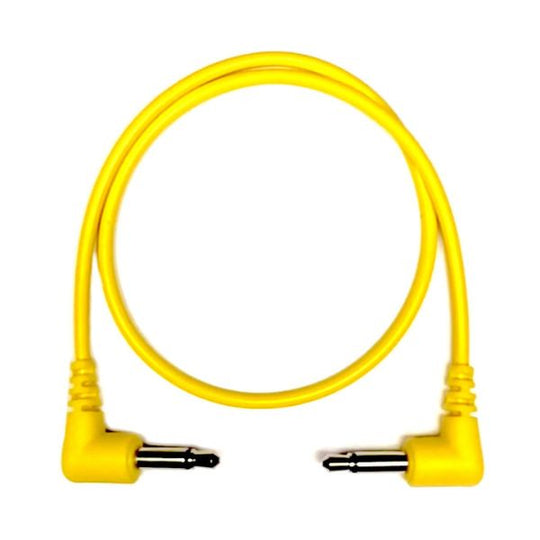 Tendrils Right Angled Eurorack Cables 30cm (Yellow) 6pk