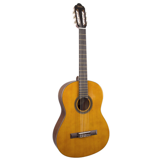 Valencia VC204H 4/4 Hybrid Classical Guitar - Natural