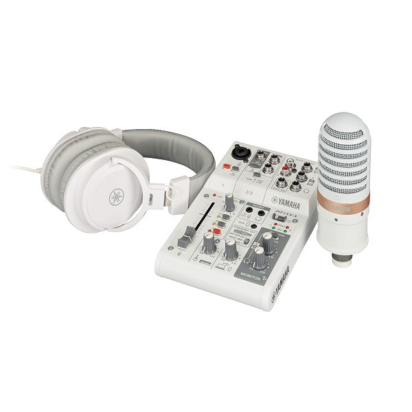 Yamaha AG03MK2 LSPK Live Streaming Pack - White | Turramurra Music