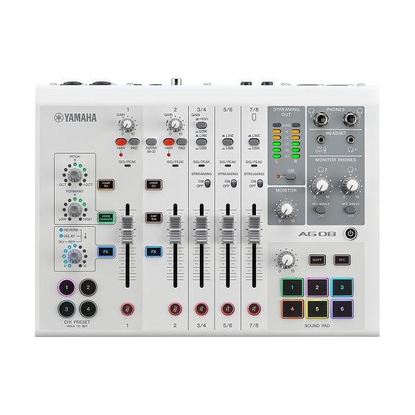 YAMAHA AG06 USBオーディオインターフェース ホワイト（AG06 MK2