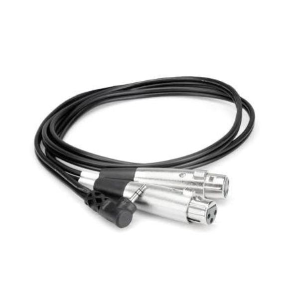 Hosa CYX402F - 3.5mm to Dual XLR-F 2ft