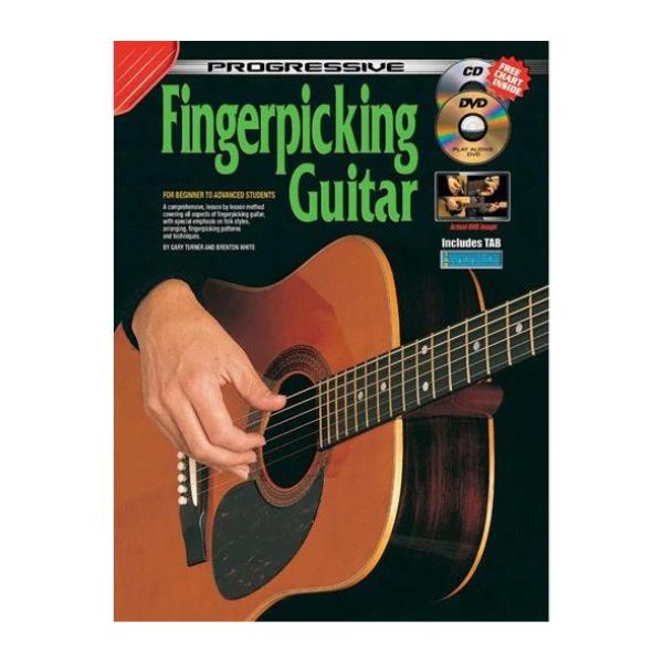 Progressive Fingerpicking Guitar Book with CD & DVD