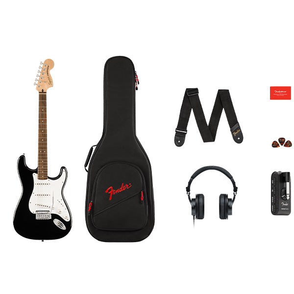 Squier Affinity Series Strat, Mustang Micro Pack Black