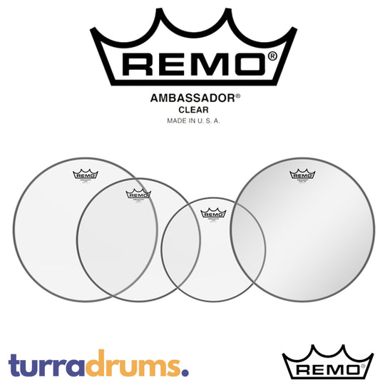 Remo Ambassaor Reso Clear USA Pro Pack - Fusion Size