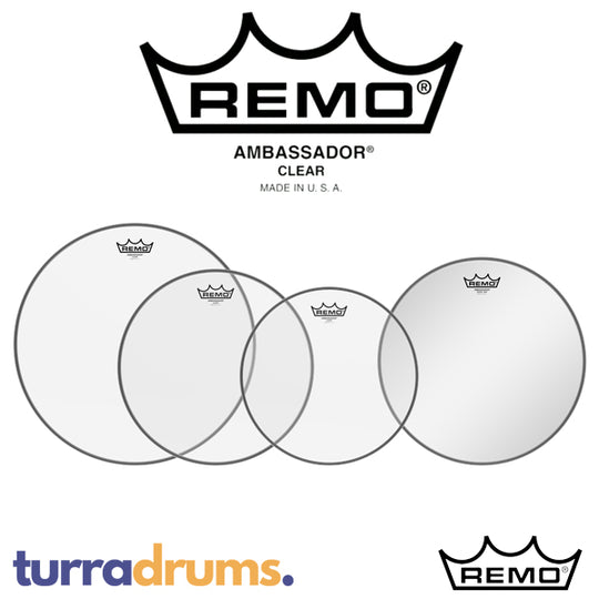 Remo Ambassaor Clear USA Pro Pack - Rock Size