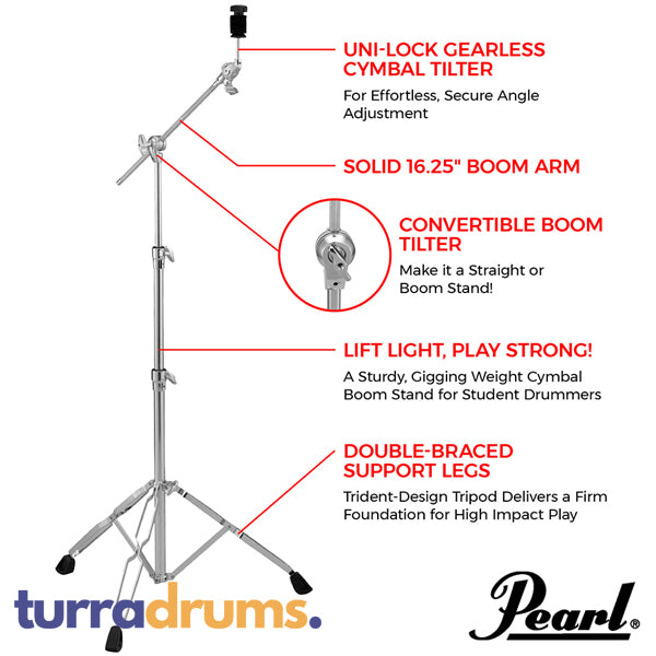 Pearl BC830 Double Braced Boom Cymbal Stand (BC-830)
