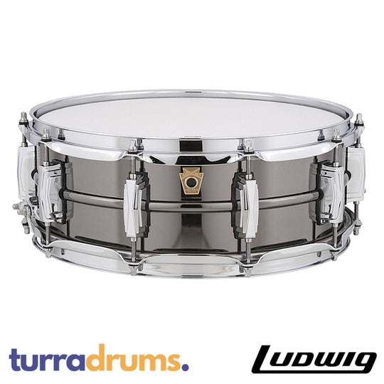Ludwig Black Beauty 14 x 5 Inch Smooth Shell Snare Drum with Imperial Lugs (LB416)