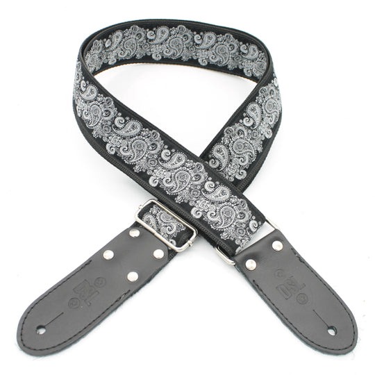 DSL Jacquard Weaving Strap - Paisley Black