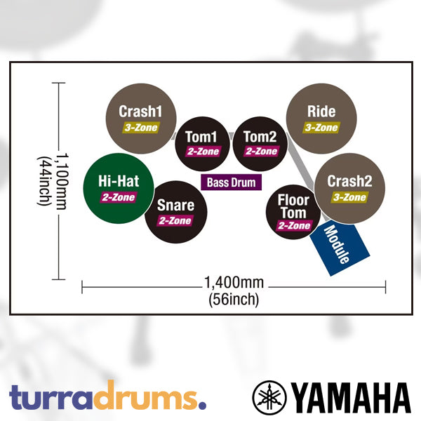 Yamaha DTX6K5-M Electronic Drum Kit with Mesh Heads - NEW RELEASE!