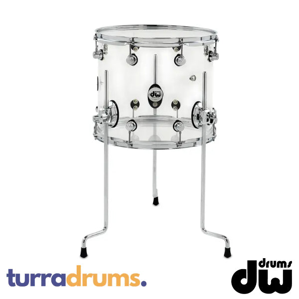 DW Design Series Acrylic Floor Tom - 14"x12"