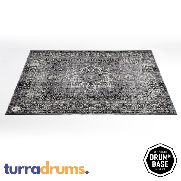 DRUMnBASE Vintage Persian Drum / Stage Mat 185cm x 160cm Gray (DNB VP185 GRY)