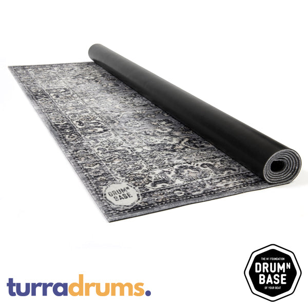 DRUMnBASE Vintage Persian Drum / Stage Mat 185cm x 160cm Gray (DNB VP185 GRY)