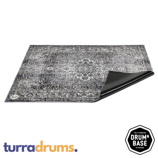 DRUMnBASE Vintage Persian Drum / Stage Mat 185cm x 160cm Gray (DNB VP185 GRY)
