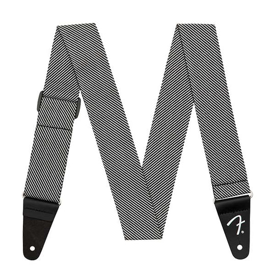 Fender Modern Tweed Strap, White / Black