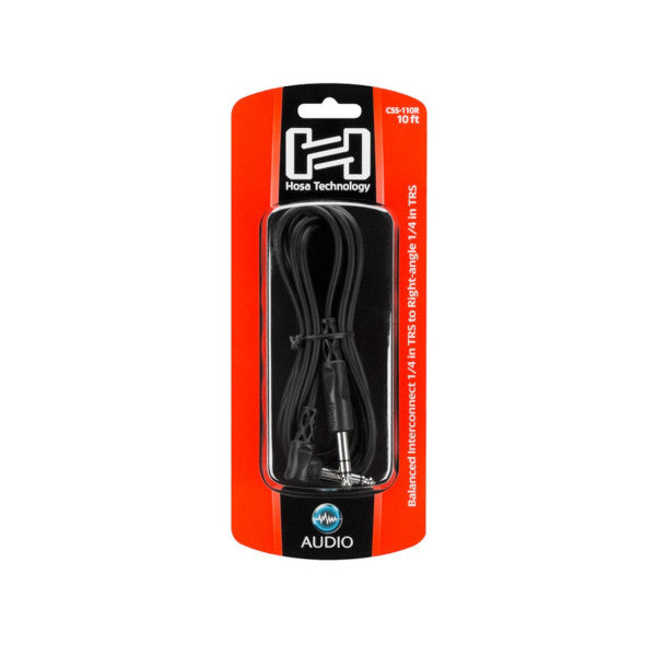Hosa CSS-110 Balanced TRS Interconnect Cable 10ft