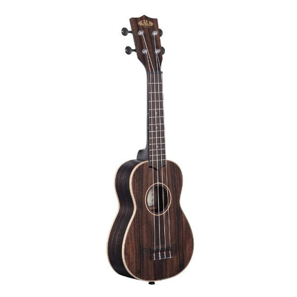 Kala KA-EBY-S Kala KA-EBY-S Soprano Ukulele Ebony with bag (offset)