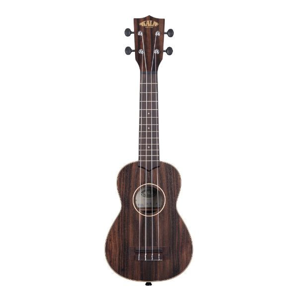 Kala KA-EBY-S Soprano Ukulele Ebony with bag (front)