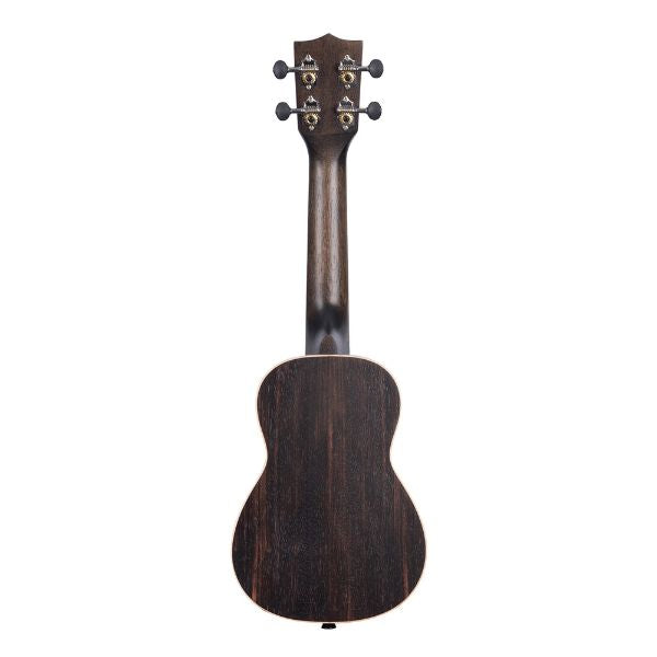 Kala KA-EBY-S Soprano Ukulele Ebony with bag (back)