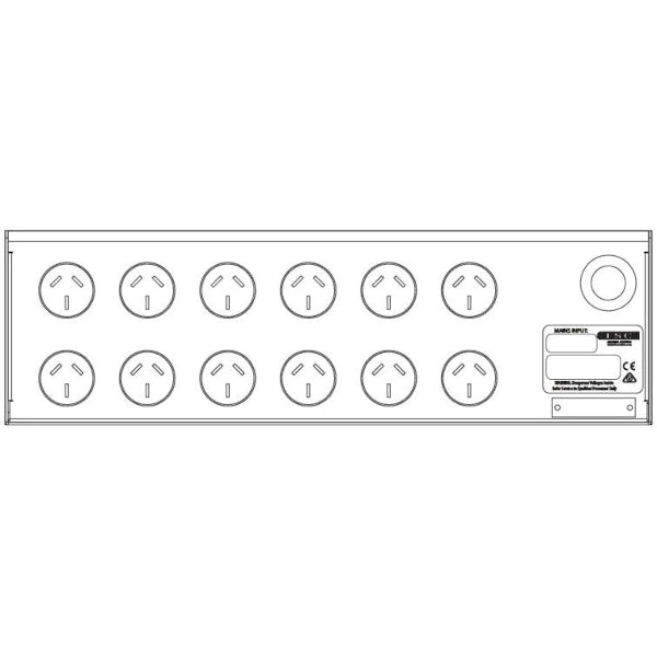 LSC PWP12/10A PowerPoint 12Ch x 10A Power Distribution Rack