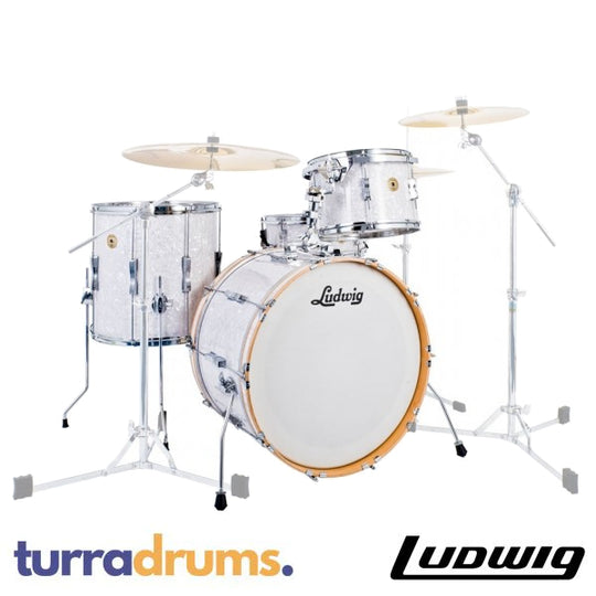 Ludwig Continental Club 22" 4pc Shell Pack 13/16/22/14 - White Marine Pearl - DISPLAY MODEL