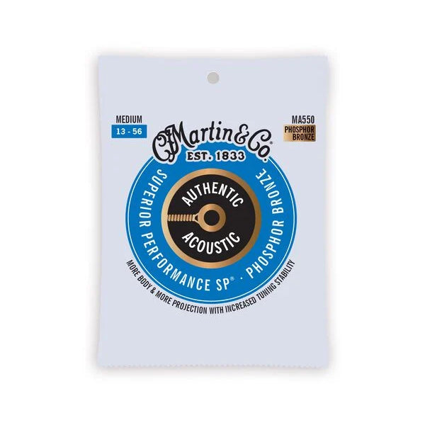 Martin Authentic Medium Acoustic Guitar Strings MA550 | Turramurra Music
