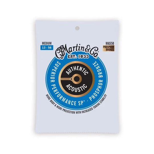Martin Authentic Medium Acoustic Guitar Strings MA550