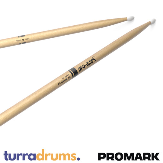 ProMark Classic Forward 5A Nylon Tip Hickory Drumsticks (TX5AN)