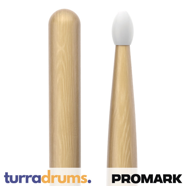 ProMark Classic Forward 5A Nylon Tip Hickory Drumsticks (TX5AN)
