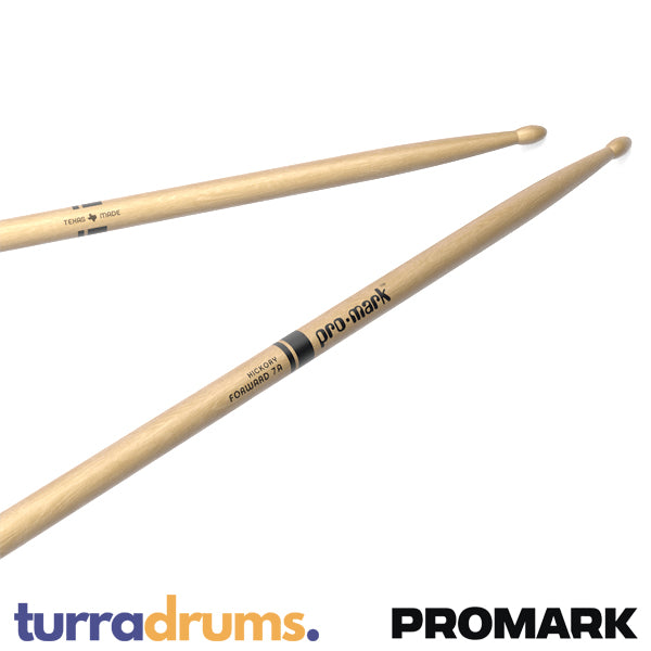 ProMark Classic Forward 7A Wood Tip Hickory Drumsticks (TX7AW)