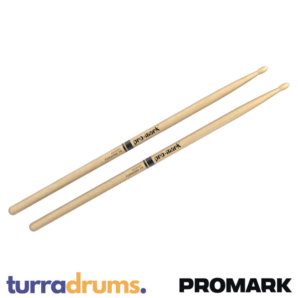 ProMark Classic Forward 7A Wood Tip Hickory Drumsticks (TX7AW)