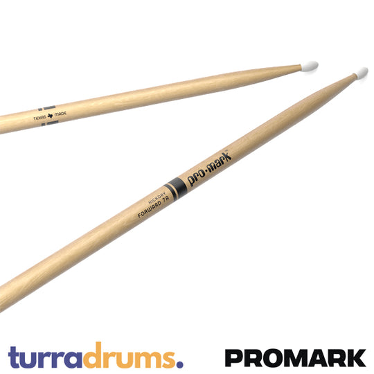 ProMark Classic Forward 7A Nylon Tip Hickory Drumsticks (TX7AN)