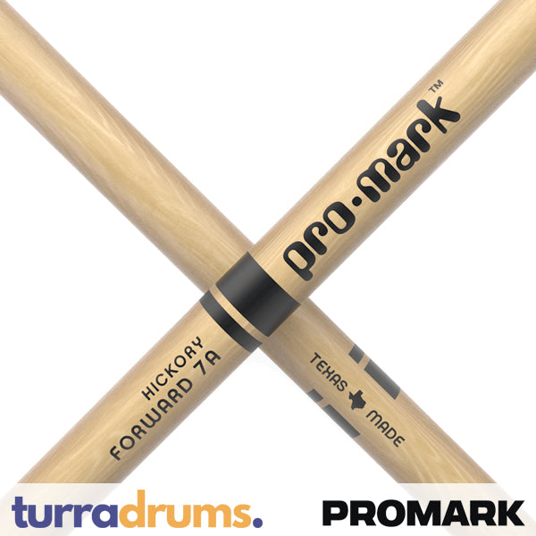 ProMark Classic Forward 7A Nylon Tip Hickory Drumsticks (TX7AN)
