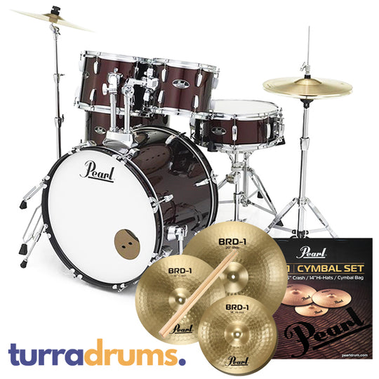 Pearl Roadshow Plus Fusion 20 Drum Kit Package with Pearl BRD-1 Cymbal Pack