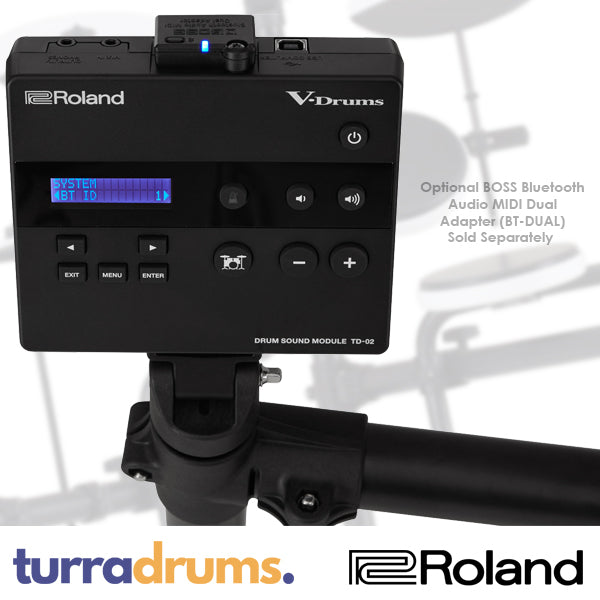 Roland TD-02KV Electronic Drum Kit with Mesh Snare Pad (TD02KV)