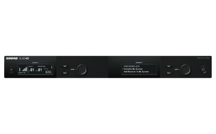 Shure SLXD4D Rack Receiver Front