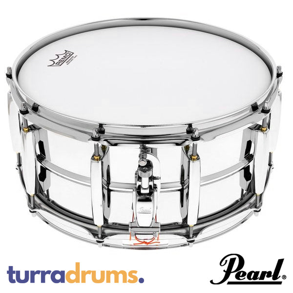 Pearl Sensitone Heritage Alloy 14 x 6.5 Beaded Steel Snare Drum (STH1465S)