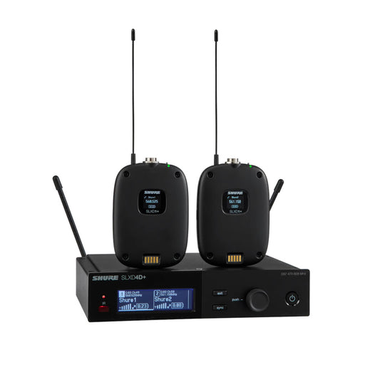 Shure SLXD14D+ Dual Digital Wireless Bodypack System