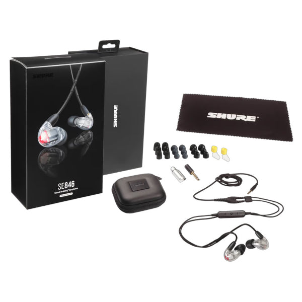 Shure SE846 Earphones - Clear (includes RMCE-UNI cable)