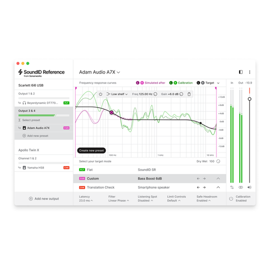 Sonarworks SoundID Reference Virtual Monitoring